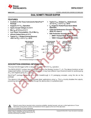 SN74LVC2G17DCKRE4 datasheet  